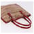 PRADA Hand Bag Tweed Red Silver - vista 6