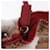 PRADA Hand Bag Tweed Red Silver - vista 9