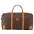 Céline CELINE Bolsa Boston em lona Macadam PVC Couro Castanho Dourado - vista 13