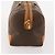 Céline CELINE Bolsa Boston em lona Macadam PVC Couro Castanho Dourado - vista 4