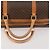 Céline CELINE Bolsa Boston em lona Macadam PVC Couro Castanho Dourado - vista 7
