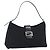 FENDI Mamma Baguette Shoulder Bag Cotton jersey Black Silver