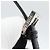 FENDI Mamma Baguette Shoulder Bag Cotton jersey Black Silver - vista 10
