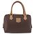 Céline CELINE Macadam Canvas Hand Bag PVC Leather Brown Gold - vista 13