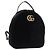 GUCCI GG Marmont Backpack Velor Black Gold 524568