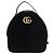 GUCCI GG Marmont Backpack Velor Black Gold 524568 - vista 13