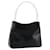 PRADA Shoulder Bag Leather Black Silver