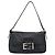 FENDI Mamma Baguette Shoulder Bag Leather Black Silver - vista 13