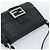 FENDI Mamma Baguette Shoulder Bag Leather Black Silver - vista 6