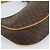 Céline CELINE Macadam Canvas Hand Bag PVC Leather Brown Gold - vista 13