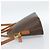 Céline CELINE Macadam Canvas Hand Bag PVC Leather 2way Brown Gold - vista 4