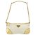 PRADA Chain Shoulder Bag Nylon White Gold - vista 13