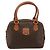 Céline CELINE Macadam Canvas Hand Bag PVC Leather Brown Gold - vista 13