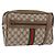 GUCCI GG Supreme Web Sherry Line Bag PVC Beige Gold 56 02 005