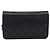 CHANEL Matelasse Chain Shoulder Bag Lamb Skin Black Gold CC - vista 2