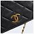 CHANEL Matelasse Chain Shoulder Bag Lamb Skin Black Gold CC - vista 8