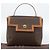 Céline CELINE Macadam Canvas Hand Bag PVC Leather Brown Gold - vista 12