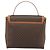 Céline CELINE Macadam Canvas Hand Bag PVC Leather Brown Gold - vista 2