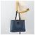 FENDI Tote Bag Leather Blue Silver - vista 23