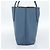 FENDI Tote Bag Leather Blue Silver - vista 3