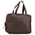 PRADA Hand Bag Leather Brown Gold