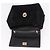 Salvatore Ferragamo Vala Chain Shoulder Bag Suede 2way Black Gold - vista 10