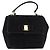 Salvatore Ferragamo Vala Chain Shoulder Bag Suede 2way Black Gold - vista 13