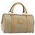 Céline CELINE Macadam Canvas Hand Bag PVC Beige Gold