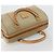 Céline CELINE Macadam Canvas Hand Bag PVC Beige Gold - vista 6