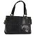 SAINT LAURENT Hand Bag Embossed leather Black Gold