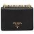 PRADA Chain Shoulder Bag Saffiano Leather Black Gold - vista 13