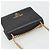PRADA Chain Shoulder Bag Saffiano Leather Black Gold - vista 7