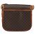 Céline CELINE Macadam Canvas Schultertasche PVC Leder Braun Gold - Ansicht 3