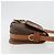 Céline CELINE Macadam Canvas Schultertasche PVC Leder Braun Gold - Ansicht 4