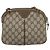 GUCCI GG Supreme Web Sherry Line Bag PVC Beige Gold 68 02 047 - vista 3