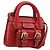Chloé Chloe Hand Bag Leather 2way Red Gold