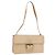 PRADA Shoulder Bag Harako leather Beige Silver