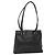 CHANEL Shoulder Bag Leather Black CC