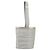 CHANEL Choco Bar Hand Pouch Nylon Silver CC