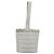 CHANEL Choco Bar Hand Pouch Nylon Silver CC - vista 3