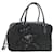 PRADA Hand Bag Nylon Black Silver