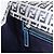 FENDI Zucchino Canvas Shoulder Bag Navy Silver - vista 22