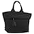 PRADA Reversible Hand Bag Nylon Black Silver
