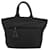 PRADA Reversible Hand Bag Nylon Black Silver - vista 2