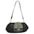 PRADA Shoulder Bag Leather Dark Brown Silver