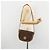 Céline CELINE Macadam Canvas Shoulder Bag PVC Leather Brown Gold - vista 23