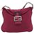 FENDI Mamma Baguette Shoulder Bag Jersey Purple Silver - vista 2