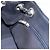 CHANEL Matelasse Chain Purse Bag Patent Leather Navy Silver CC - vista 18