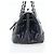 CHANEL Matelasse Chain Purse Bag Patent Leather Navy Silver CC - vista 5