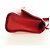 CHANEL Chain Shoulder Bag Calf Skin Red Silver CC - vista 5